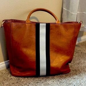 Brown Leather Tote Bag